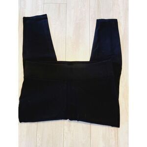 Torrid 1R Black Knit Yoga Pants Leggings Stretch No Pockets Pull On Skinny‎ Leg